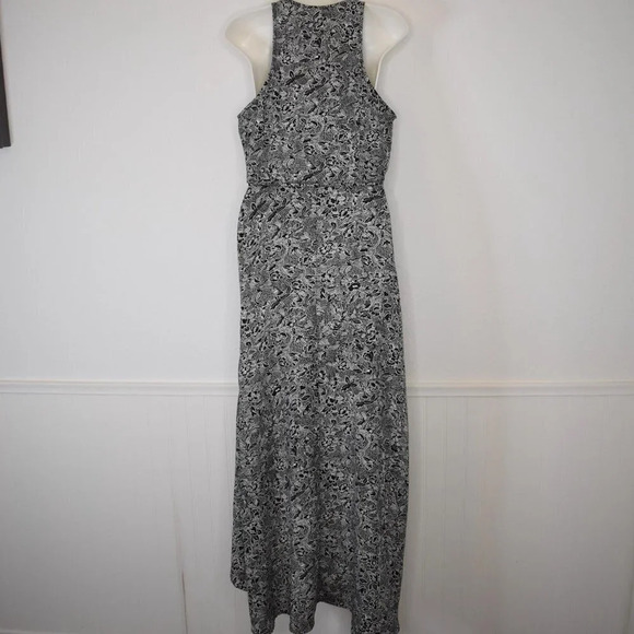 Abercrombie & Fitch Wrap Floral Dress Midi Sz S Cottagecore Boho Neutral - Picture 9 of 16